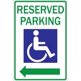 Reserved Handicapped Parking Sign